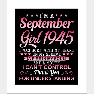 I'm A September Girl 1945 I Was Born My Heart On My Sleeve A Fire In My Soul A Mouth I Can't Control Posters and Art